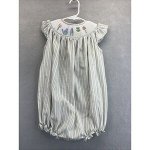 Ruth & Ralph Spring Garden Smocked Bubble Toddler Girl Size 3T Cottagecore